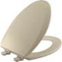 Bemis Elongated Closed-Front Toilet Seat with Easy Clean Hinge Bone