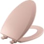 Bemis Elongated Closed-Front Toilet Seat with Easy Clean Hinge Venetian Pink