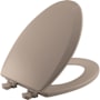 Bemis Elongated Closed-Front Toilet Seat with Easy Clean Hinge Fawn Beige