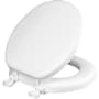 Bemis Eden Round Closed-Front Cushioned Vinyl Soft Toilet Seat and Lid White