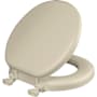 Bemis Eden Round Closed-Front Cushioned Vinyl Soft Toilet Seat and Lid Bone