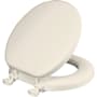 Bemis Eden Round Closed-Front Cushioned Vinyl Soft Toilet Seat and Lid Biscuit