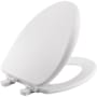 Bemis Alesio Elongated Closed-Front Toilet SeatQuick Release White