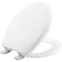 Bemis Affinity Round Closed-Front Toilet Seat Cotton White