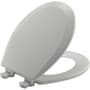 Bemis Round Closed-Front Toilet SeatQuick Release Ice Grey