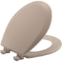 Bemis Round Closed-Front Toilet SeatQuick Release Fawn Beige