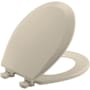 Bemis Round Closed-Front Toilet SeatQuick Release Almond