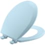 Bemis Round Closed-Front Toilet SeatQuick Release Dresden Blue