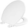 Bemis Ashland Round Closed-Front Toilet Seat and Lid with Quick Release White