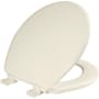 Bemis Ashland Round Closed-Front Toilet Seat and Lid with Quick Release Biscuit