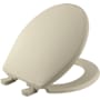 Bemis Round Closed-Front Toilet Seat and Lid Quick Release with Easy Clean and Whisper Close Hinge Bone