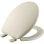 Bemis Round Closed-Front Toilet Seat and Lid Quick Release with Easy Clean and Whisper Close Hinge Biscuit