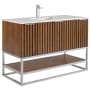Walnut / Carrara Marble Top / Brushed Nickel Hardware