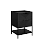 BEMMA Diamond 24" Single Free Standing Vanity Cabinet Only - Less Vanity Top Charcoal Black / Matte Black Hardware