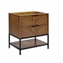 BEMMA Diamond 30" Single Free Standing Vanity Cabinet Only - Less Vanity Top Walnut / Matte Black Hardware