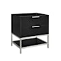 BEMMA Diamond 30" Single Free Standing Vanity Cabinet Only - Less Vanity Top Charcoal Black / Brushed Nickel Hardware