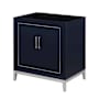 BEMMA Gracie 30" Single Free Standing Vanity Cabinet Only - Less Vanity Top Pacific Blue / Brushed Nickel Hardware