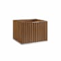BEMMA Terra 24" Single Wall Mounted Vanity Cabinet Only - Less Vanity Top Walnut / Brushed Nickel Hardware