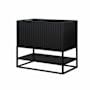 BEMMA Terra 36" Single Free Standing Vanity Cabinet Only - Less Vanity Top Midnight Black / Matte Black Hardware