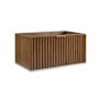BEMMA Terra 36" Single Wall Mounted Vanity Cabinet Only - Less Vanity Top Walnut / Brushed Nickel Hardware