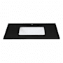 BEMMA Terra 36" Quartz Vanity Top Black Quartz