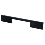 Berenson I-Spazio 5-1/16" (128mm) Center to Center Euro Modern Luxury Cabinet Handle / Drawer Pull by R. Christensen with Mounting Hardware Black