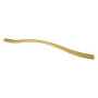 Berenson Fluid 11-11/32" and 12-19/32" Dual Center to Center Modern Wave Arch Large Cabinet Handle / Drawer Pull Honey Gold