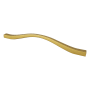 Berenson Fluid 7-9/16" and 8-15/16" Dual Center to Center Modern Wave Arch Cabinet Handle / Drawer Pull by R. Christensen Honey Gold