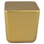 Berenson Mini Large 1" Modern Square Button Cabinet Knob / Drawer Knob by R. Christensen Honey Gold