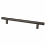 Berenson Tempo 6-5/16" (160mm) Center to Center Contemporary Bar Style Cabinet Handle / Drawer Pull Verona Bronze
