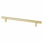 Berenson Tempo 7-9/16" (192mm) Center to Center Contemporary Bar Style Cabinet Handle / Drawer Pull Modern Brushed Gold
