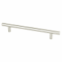 Berenson Tempo 6-5/16" (160mm) Center to Center Contemporary Bar Style Cabinet Handle / Drawer Pull Brushed Nickel
