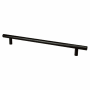 Berenson Tempo 8-13/16" (224mm) Center to Center Contemporary Bar Style Cabinet Handle / Drawer Pull Black
