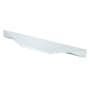 Berenson Profile 7-7/8 Inch Long Modern Finger Cabinet Pull / Drawer Pull from the Art Tech Collection by R. Christensen Polished Chrome