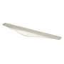 Berenson Lips 12-5/8" Long Finger Tab Lip Urban Modern Angled Large Oversized Cabinet Handle / Drawer Tab Pull Brushed Nickel