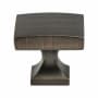 Berenson Epoch Edge 1-3/8 Inch Squared Rectangle Cabinet Knob / Drawer Knob from the Uptown Appeal Series Verona Bronze