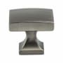 Berenson Epoch Edge 1-3/8 Inch Squared Rectangle Cabinet Knob / Drawer Knob from the Uptown Appeal Series Vintage Nickel