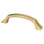 Berenson Epoch Edge 3-3/4 Inch Center to Center Handle Arched Cabinet Handle / Drawer Pull Modern Brushed Gold