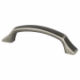 Berenson Epoch Edge 3-3/4 Inch Center to Center Handle Arched Cabinet Handle / Drawer Pull Vintage Nickel