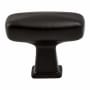 Berenson Subtle Surge 1-9/16 Inch Rectangular T Bar Cabinet Knob / Drawer Knob Matte Black