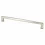 Berenson Subtle Surge 12" Center to Center Contemporary Soft Square Thin Appliance Handle / Appliance Pull Brushed Nickel