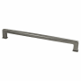 Berenson Subtle Surge 12" Center to Center Contemporary Soft Square Thin Appliance Handle / Appliance Pull Vintage Nickel