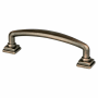 Berenson Tailored Traditional 3-3/4 Inch Center to Center Handle Cabinet Pull from the Timeless Charm Series Verona Bronze