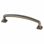 Berenson Tailored Traditional 5-1/16 Inch Center to Center Handle Cabinet Pull from the Timeless Charm Series Verona Bronze