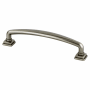 Berenson Tailored Traditional 5-1/16 Inch Center to Center Handle Cabinet Pull from the Timeless Charm Series Vintage Nickel