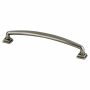 Berenson Tailored Traditional 6-5/16 Inch Center to Center Handle Cabinet Pull from the Timeless Charm Series Vintage Nickel