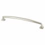 Berenson Tailored Traditional 8-13/16 Inch Center to Center Handle Cabinet Pull from the Timeless Charm Series Brushed Nickel