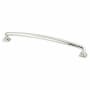 Berenson Tailored Traditional 8-13/16 Inch Center to Center Handle Cabinet Pull from the Timeless Charm Series Polished Nickel