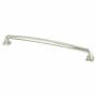 Berenson Tailored Traditional 12" Center to Center Farmhouse Country Classic Appliance Handle / Pull Brushed Nickel