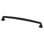 Berenson Tailored Traditional 12" Center to Center Farmhouse Country Classic Appliance Handle / Pull Matte Black